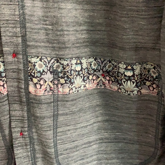 Junya watanabe contrast stitch button, pockets & elbow patch, floral insert - Picture 8 of 13